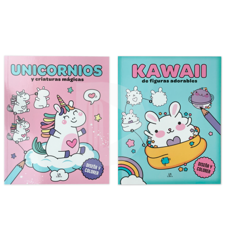 COLECCIÓN DISEÑA Y COLOREA