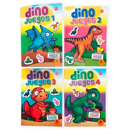 COLECCIÓN DINO JUEGOS (CON STICKERS)
